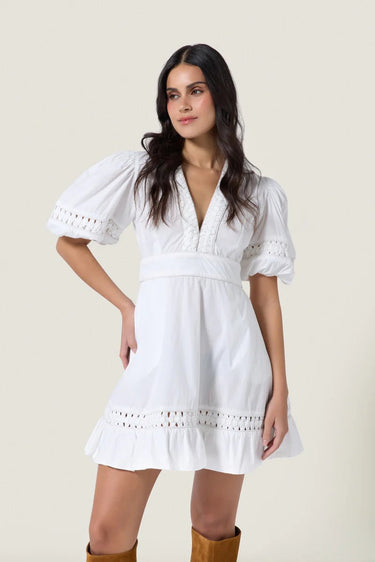 Scarlett Poppies Olga Dress in White