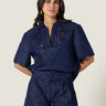 Scarlett Poppies Sandsora Shorts in Denim Blue