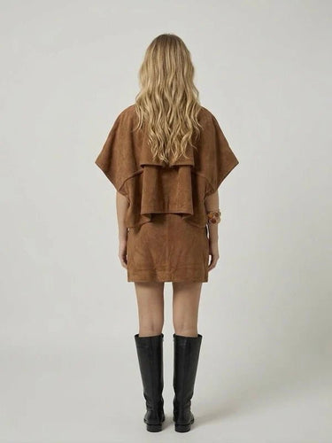 Scarlett Poppies Vontel Skirt in Camel Brown