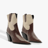 Schutz Memphis Croc Bootie in Root Brown