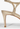 Schutz Nara Mid Leather Sandal in Platinum