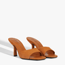 Schutz Posseni Suede Sandal in Cuoio Brown