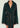 Seroya Dulcetta Wool Coat Faux Leather Piping in Evergreen