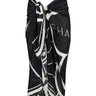 Shani Shemer Black Print Pareo in Black and White