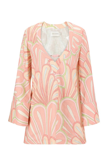 Shani Shermer Valerie Kaftan in Pink Flower