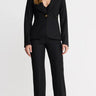 Smythe Cuffed Flood Pant in Deep Black