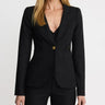 Smythe Full Back Duchess Blazer in Deep Black