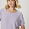 Splendid Christa Short Sleeve Sweater in Lavender