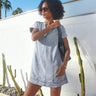 Splendid Ivy Mini Dress in Bleached Indigo