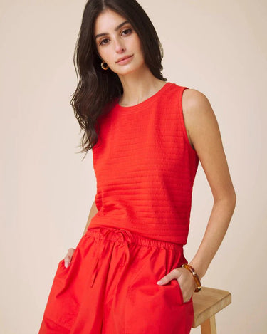 Splendid Shelly Smocked Tank in Firework