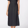 Stateside Fine Poplin Twist Front Maxi Dress in Black - Estilo Boutique