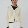 Still Here Bear Zip Up in Cream
