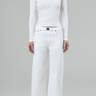 Still Here Buckle Jeans in Milk - Estilo Boutique