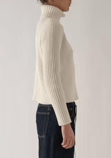 Still Here Miller Turtleneck Long Sleeve in Milk