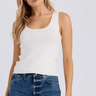 Stitches + Stripes Opal Tank in Chalk