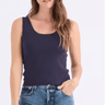 Stitches + Stripes Opal Tank in Navy