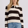 Stitches + Stripes Shawn Polo Sweater in Cream