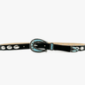 Streets Ahead Xena Belt in Black Silver Turquoise