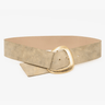Streets Aheads Maxine Drop Waist Belt in Ivory Suede