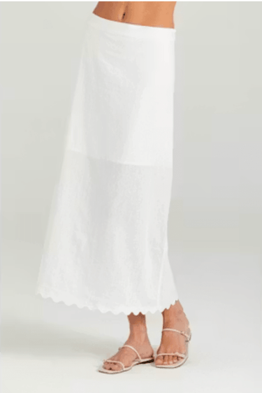Sundays Alden Skirt in White