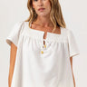 Sundays Aven Top in Coconut Milk