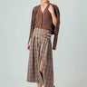 Sundays Casini Skirt in Mocha Plaid
