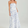 Sundays Dune Dress in Azure Bloom