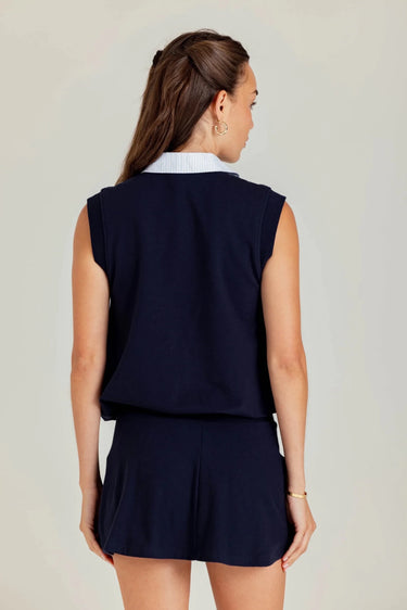 Sundays Julia Top in Navy