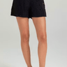 Sundays Linen Cutout James Shorts in Black