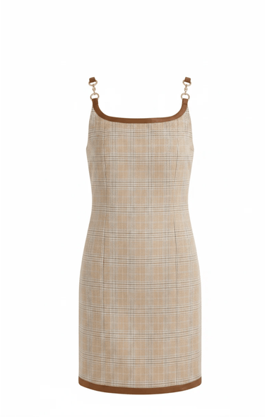 Sundays Noah Dress in Heather Plaid