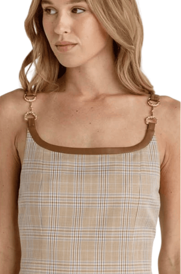 Sundays Noah Dress in Heather Plaid