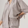 Sundays Stone Stripe Fisher Shirt in Stone Stripe