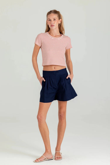 Sundays Stripe Brother Tee in Regatta Stripe
