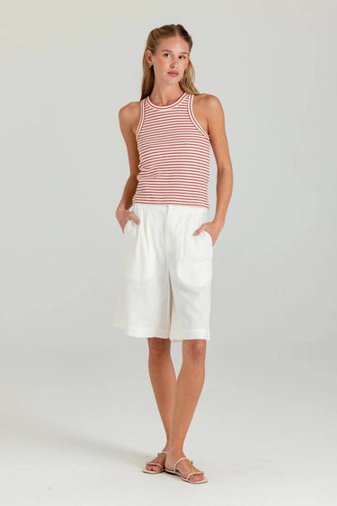 Sundays Stripe Tina Tank in Regatta