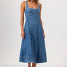 Sundays Willa Dress in Medium Wash Denim