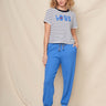 Sundry Ringer Boxy Crew Tee Love Optic White