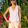 Sundry Sun Kissed Top in Optic White
