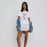 Sunny Somewhere Nantucket Fish Bar Tiny Tee in White