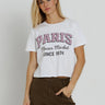 Sunny Somewhere Paris Flower Market Tee in White