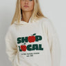 Sunny Somewhere Shop Local Classic Hoodie in Off White