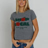 Sunny Somewhere Shop Local Femme Crew in Heather Grey