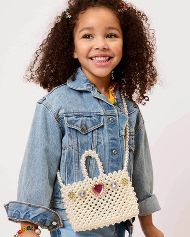 Super Smalls Pearl of the Party Handbag in White
