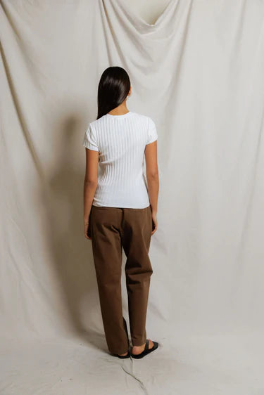 Perfect White Tee Suri Rib Tee in White