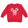 Sweet Wink Candy Cane Patch Christmas Sweatshirt in Red - Estilo Boutique
