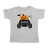 Sweet Wink Pumpkin Monster Truck Tee in Gray - Estilo Boutique