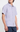Theory Irving Structure Short Sleeve Linen Shirt in Gray Lilac