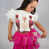 Three WIldflower Designs Candy Cane and Present Patched Tulle Skirt