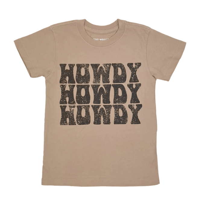 Tiny Whales Howdy Tee in Wheat - Estilo Boutique