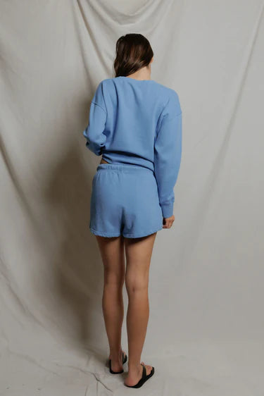 Perfect White Tee Layla Short in Pacific Blue