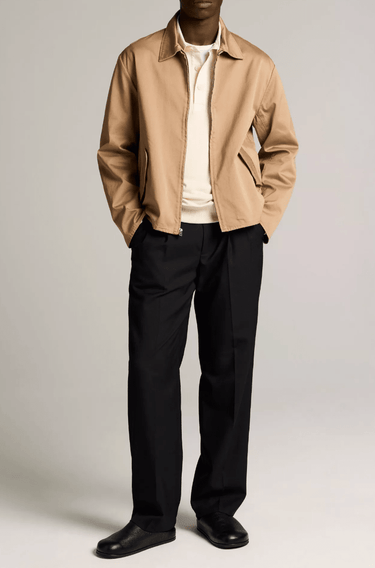 Vince Brushed Cotton Twill Field Jacket in Carmelo